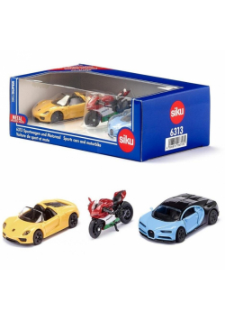 Siku Super - Set podarunkowy - Auta+motocykl S6313