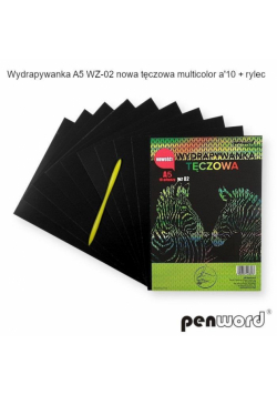 Wydrapywanka tęczowa A5 10 arkuszy WZ-02