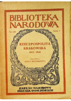 Rzeczpospolita krakowska 1815 - 1846