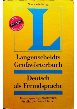 Langenscheidts Growrterbuch Deutsch als