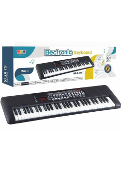 Organki 61 klawiszy z mikrofonem ładowarka USB