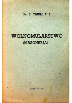 Wolnomularstwo masonerja 1947 r.