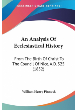 An Analysis Of Ecclesiastical History