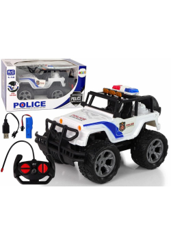 Jeep policyjny zdalnie sterowany 1:14