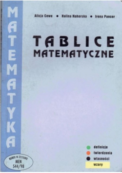 Tablice Matematyczne 544 / 98
