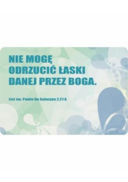 Magnes na lodówkę - Nie mogę odrzucić łaski