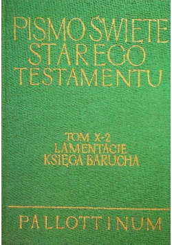 Pismo Święte Starego Testamentu Tom X część 2