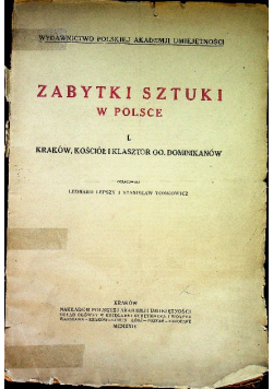 Zabytki sztuki w Polsce tom I 1924 r.