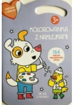 Kolorowana z naklejkami. Na wsi z pieskiem