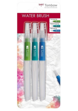 Pędzel wodny Water Brush różne końcówki 3szt