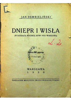 Dniepr i Wisła 1930 r.