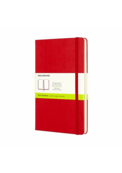 Notes L Moleskine Classic czerwony gładki
