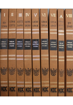 Wielka Historia Polski Tom 1 do 8 i atlas