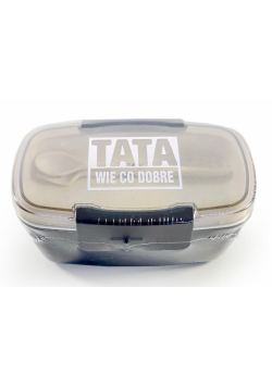 Lunchbox czarny - Tata wie co dobre