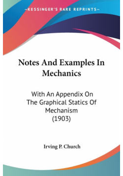 Notes And Examples In Mechanics