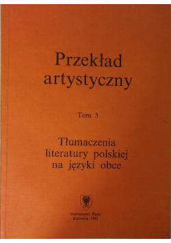 Przekład artystyczny Tom 3