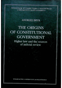 The origins of constitutional government