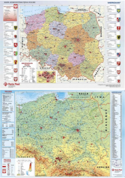 Podkład dwustronny z mapą Polski