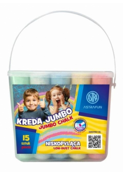 Kreda Jumbo Wiaderko Fun 15szt ASTRA