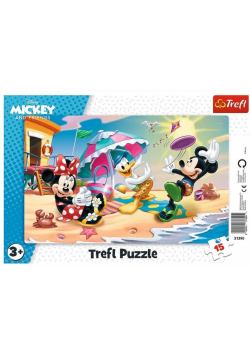 Puzzle ramkowe 15 Zabawy na plaży TREFL