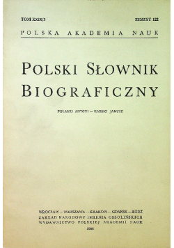 Polski Słownik Biograficzny Tom XXIX / 3 Zeszyt 122