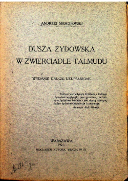 Dusza żydowska w zwierciadle Talmudu 1921 r.