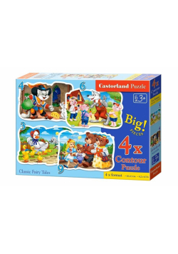 Puzzle x 4 - Classic Fairy Tales CASTOR