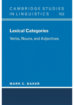 Lexical Categories