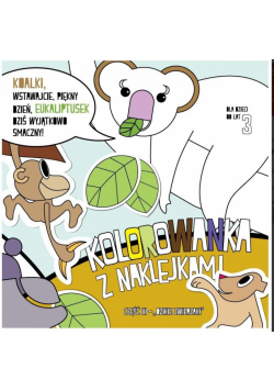 Kolorowanka 21x21 z nakl. Dzikie zwierzaki