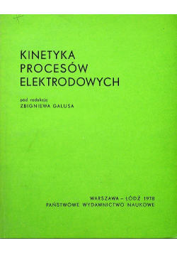 Kinetyka procesów elektrodowych