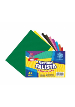 Tektura falista A4 160g 10 kolorów ASTRA