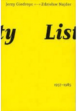 Listy  1957 1985