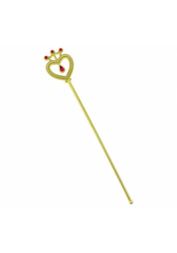 Różdżka złota z rubinem 37cm