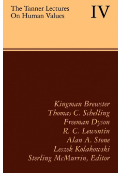 The Tanner Lectures on Human Values
