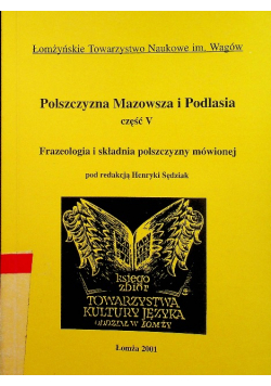 Polszczyzna Mazowsza i Podlasia część V
