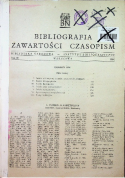 Bibliografia zawartości czasopism 1984 r