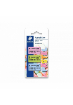 Gumka 3 sztuki pastelowa STAEDTLER