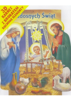 Karnet składany 3D Boże Narodzenie - Stajenka