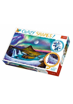 Puzzle 600 Crazy Shapes Zorza nad Islandią TREFL