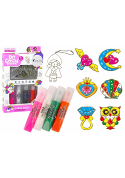 Witraże zawieszki DIY 6szt