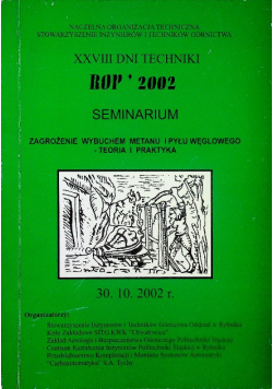 XXVIII Dni Techniki ROP 2002 Seminarium
