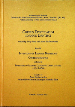 Inventory of Ioannes Dantiscus Part IV Volume 2