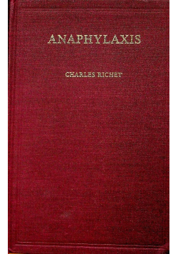 Anaphylaxis reprint z 1913 r.