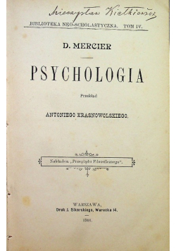 Psychologia 1901 r.