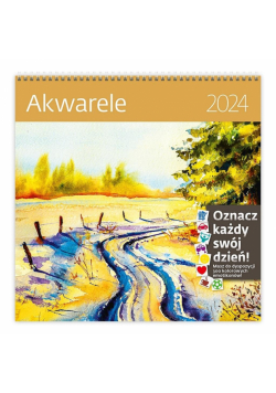 Kalendarz 2024 30x30 Akwarele HELMA