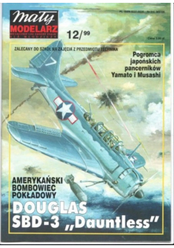 Mały modelarz nr 12 Amerykański bombowiec pokładowy Douglas SBD - 3 Dauntless