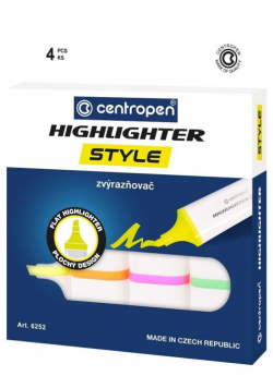 Zakreślacz fluo 4 kolory