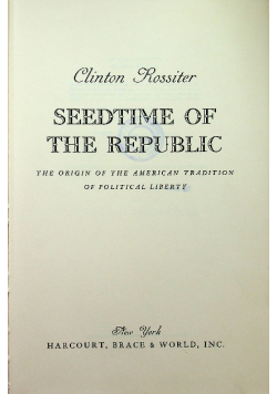 Seedtime of the Republic