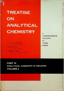 Treatise on analytical chemistry 3