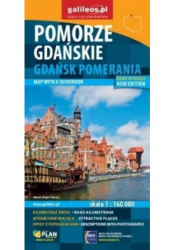 Mapa z przewodnikiem -Pomorze Gdańskie w.niemiecka